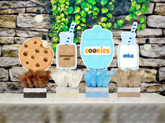 Cookies and Milk Theme | Cookies and Milk Birthday | Cookies and Milk Baby Shower | Its a boy | Cookies and Milk Party Decoration SET OF 4