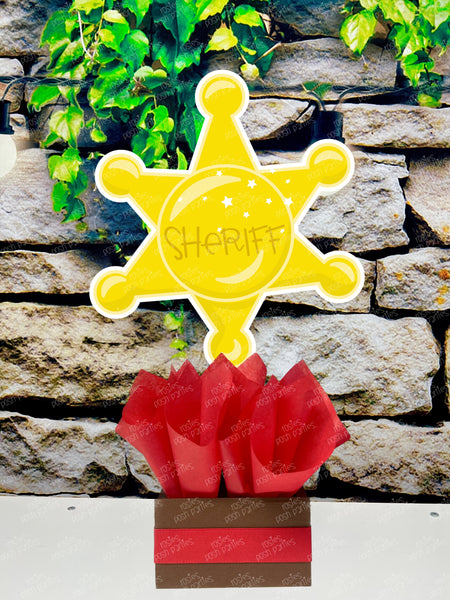 Western Cowboy Theme | Cowboy Birthday | Western Baby Shower | Afro Cowboy Theme Centerpiece Decoration SET OF 6