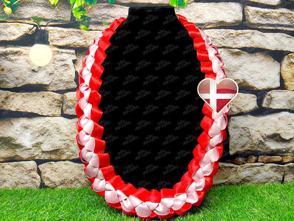 Argentina Graduation Lei | Flag Lei | Senior Night Gift Lei | Braided Ribbon Lei | Graduation Ribbon Lei | Graduate Lei | Country Lei