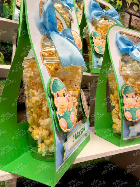 Personalized Dinosaur Dome Cup Favors | Dino Party | Custom Hatching Soon Decoration | Dino Baby Shower Favor