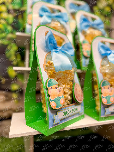 Personalized Dinosaur Dome Cup Favors | Dino Party | Custom Hatching Soon Decoration | Dino Baby Shower Favor