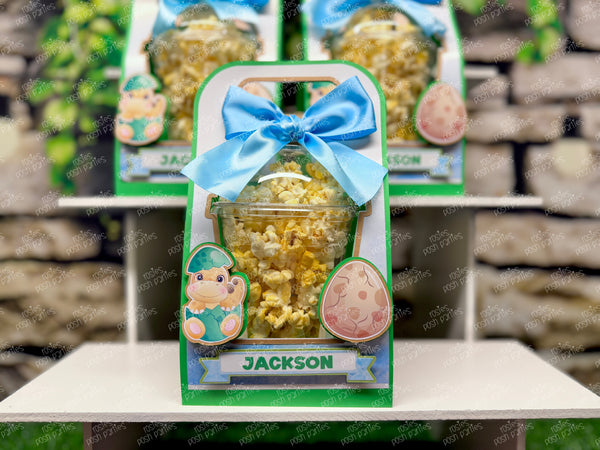 Personalized Dinosaur Dome Cup Favors | Dino Party | Custom Hatching Soon Decoration | Dino Baby Shower Favor