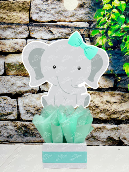 Elephant Baby Shower Theme | Jungle Birthday | Gender Reveal Elephant Theme Centerpiece Decoration | Pink Elephant Baby Shower INDIVIDUAL