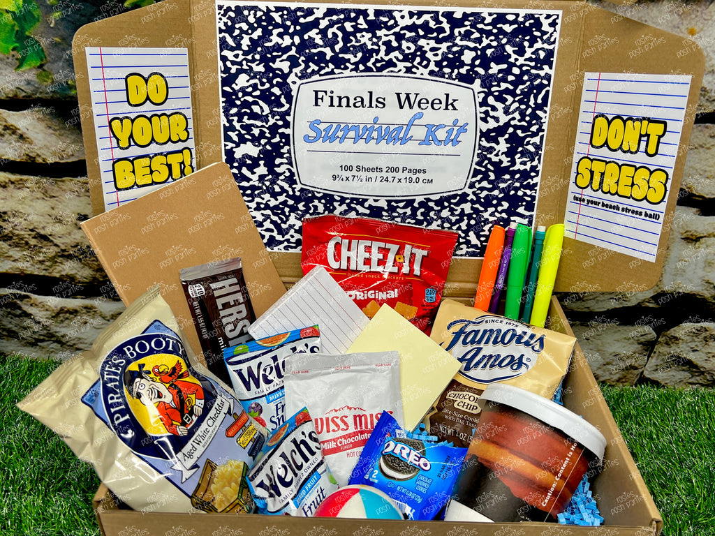 University and College Care Package Rosie's Posh Parties