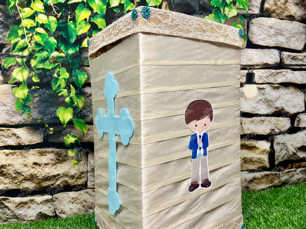 Blue First Communion Blue Piñata | Spinning Piñata | Candy Favor | Mi Primera Communion | Piñata Giratoria | Spinata | No stick Birthday Piñata
