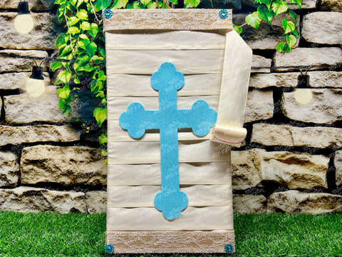 Blue First Communion Blue Piñata | Spinning Piñata | Candy Favor | Mi Primera Communion | Piñata Giratoria | Spinata | No stick Birthday Piñata