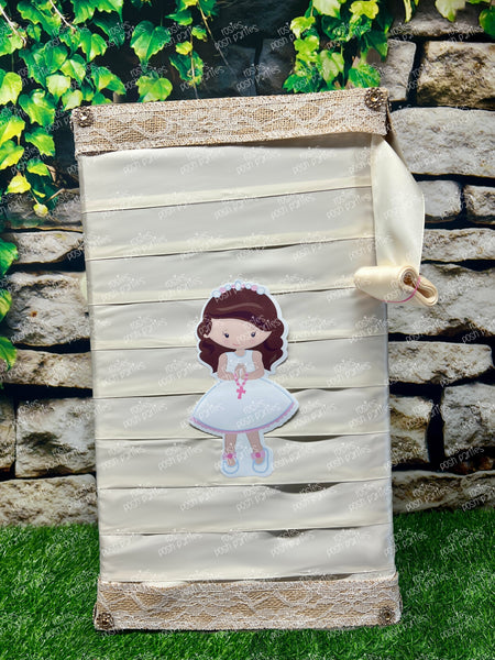 Gold First Communion Blue Piñata | Spinning Piñata | Candy Favor | Mi Primera Communion | Piñata Giratoria | Spinata | No stick Birthday Piñata