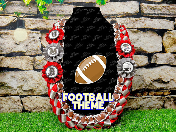 Soccer Graduation Lei | Volleyball Lei | Senior Night Gift Lei | Braided Ribbon Lei | Graduation Ribbon Lei | Graduate Lei | Sports Lei