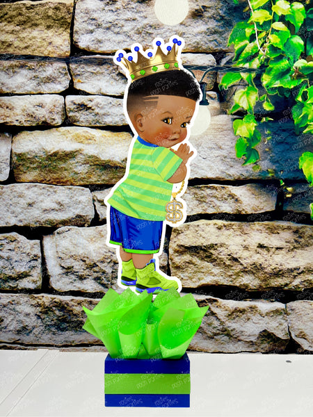 Fresh Prince Theme | Royal Baby Shower | 90s Fresh Party | Retro Prince Birthday Table Centerpiece INDIVIDUAL