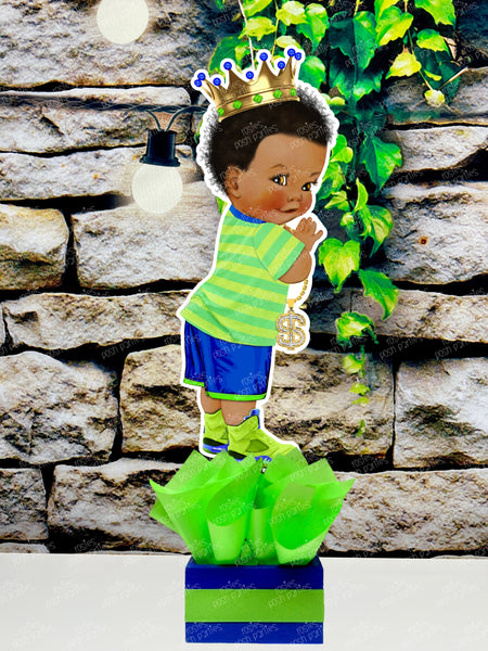 Fresh Prince Theme | Royal Baby Shower | 90s Fresh Party | Retro Prince Birthday Table Centerpiece INDIVIDUAL