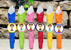 Frida Birthday Theme | Fiesta Mexicana Utensil | Frida Baby Shower Decor | Birthday Party Favor Utensil | Flatware Favors | Patrol SET OF 12