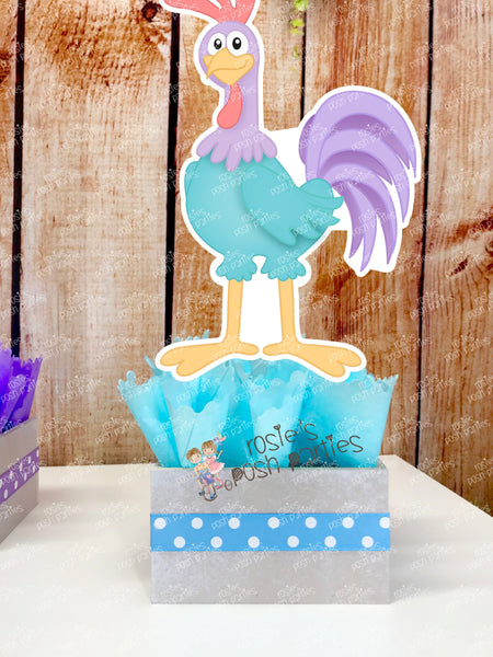 gallina pintadita birthday theme party centerpiece decoration