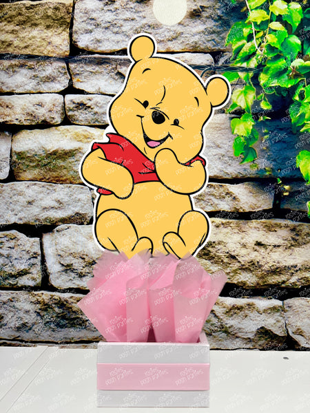 Winnie the Pooh Girl Birthday or Pink Baby Shower Theme Centerpiece Decoration SET OF 4