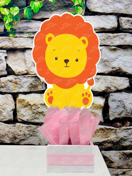 Girl Pink Jungle Baby Shower | Safari Theme Birthday Centerpiece Decoration INDIVIDUAL