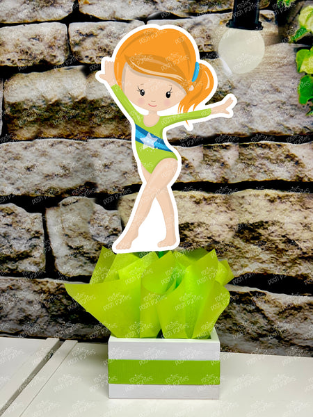 Red Gymnast Birthday Theme | Gym Centerpiece Decoration | Gymnastics Party | Gymnastics Theme | Gymnast Acrobatics Decoration | Gym INDIVIDUAL