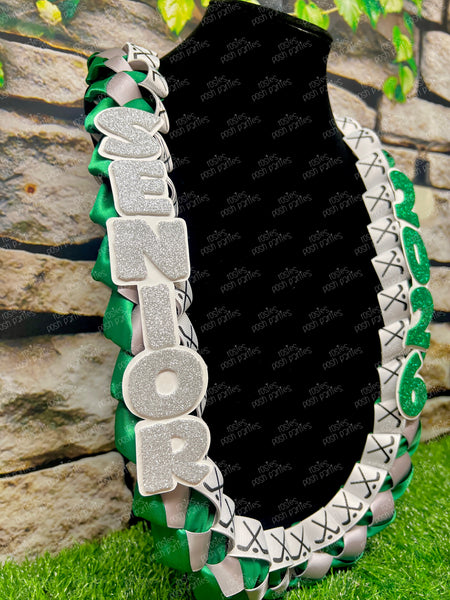 Soccer Sports Graduation Lei | Promotion Gift Lei | Sports Senior Night Gift Lei | Braided Ribbon Lei | Graduation Ribbon Lei | Graduate