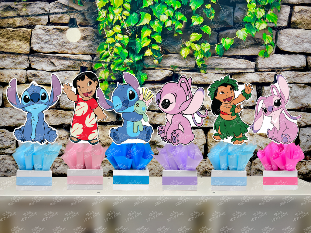 Lilo & Stitch Baby Shower or Birthday Theme Party Decoration Centerpie –  Rosie's Posh Parties