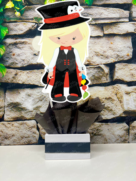 Blonde Magician Theme Birthday Party Centerpiece Decoration INDIVIDUAL