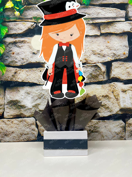 Red Magician Theme Birthday Party Centerpiece Decoration SET OF 6