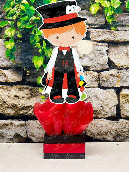 Red Magician Theme Birthday Party Centerpiece Decoration SET OF 6