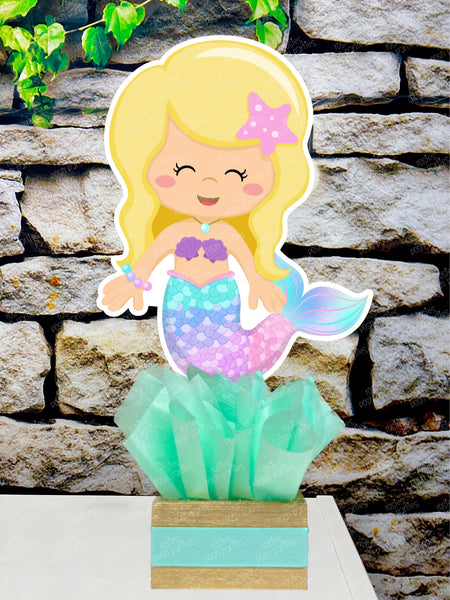Mermaid Birthday Theme | Mermaid Baby Shower Theme | Mermaid Centerpiece Decoration | Mermaid Party | Under the Sea Theme | Sea INDIVIDUAL