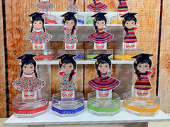 Mexican Graduation Theme | Mexican Grad Girl Party Favor | Fiesta Mexicana Candy Jar Favor | Fiesta Mexicana Theme | Mexican Party SET OF 12