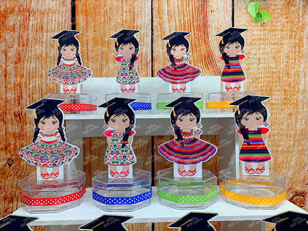 mexican graduation party theme candy jar favor decoration