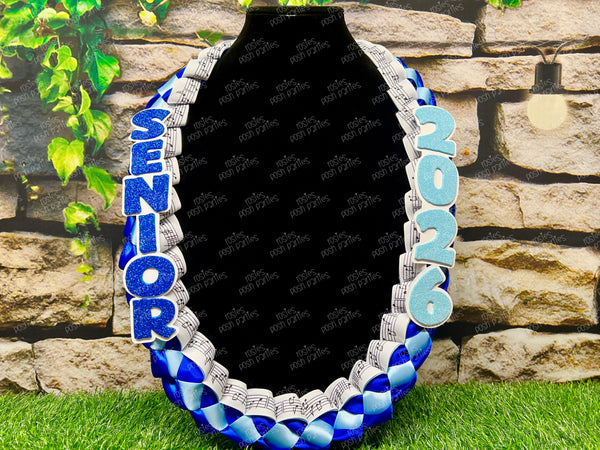 Volleyball Sports Graduation Lei | Promotion Gift Lei | Sports Senior Night Gift Lei | Braided Ribbon Lei | Graduation Ribbon Lei | Graduate