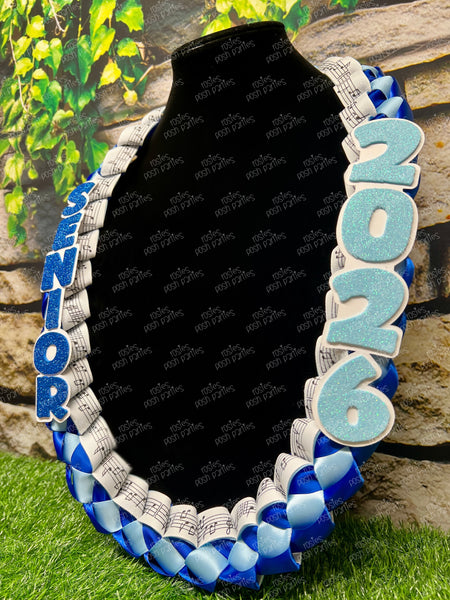 Volleyball Sports Graduation Lei | Promotion Gift Lei | Sports Senior Night Gift Lei | Braided Ribbon Lei | Graduation Ribbon Lei | Graduate