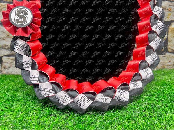 Graduation Lei | Theatre Lei | Senior Night Gift Lei | Braided Ribbon Lei | Graduation Ribbon Lei | Graduate Lei | Music Drama Lei