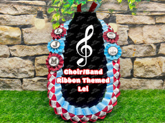 Graduation Lei | Theatre Lei | Senior Night Gift Lei | Braided Ribbon Lei | Graduation Ribbon Lei | Graduate Lei | Music Drama Lei