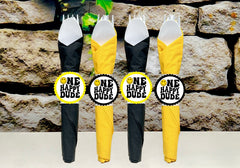 One Happy Dude | First Birthday | Happy Dude Theme | One Happy Dude First Birthday Napkin Wrapped Utensil Kit | One Happy Dude INDIVIDUAL