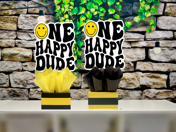 One Happy Dude | First Birthday | Happy Dude Theme | One Happy Dude Party Decoration | First Birthday Centerpiece | One Happy Dude INDVIDUAL