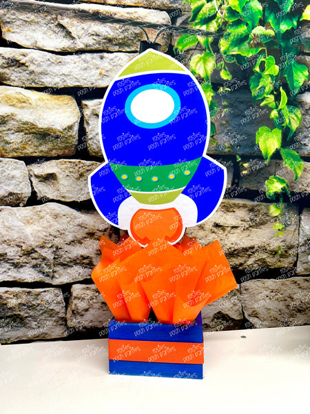 Outer Space Theme | Blast Off Centerpiece | Astronaut Baby Shower | Astronauts Birthday Party | Outer Space Planets Birthday Theme SET OF 6