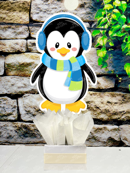 Penguin Birthday Theme | Winter Wonderland Centerpieces | Arctic Theme Party | Winter Penguin Snowmen Birthday Baby Shower Theme INDIVIDUAL