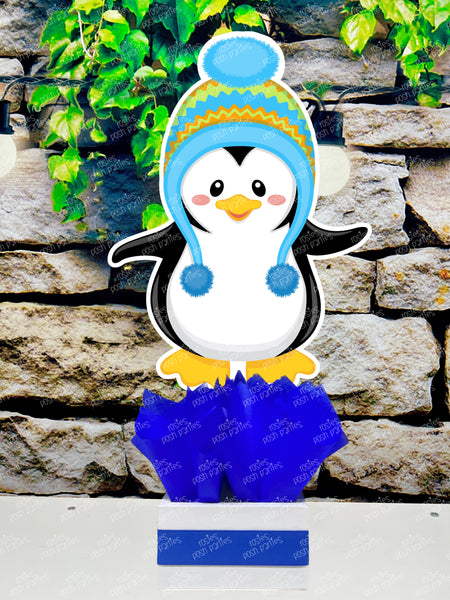 Penguin Birthday Theme | Winter Wonderland Centerpieces | Arctic Theme Party | Winter Penguin Snowmen Birthday Baby Shower Theme INDIVIDUAL