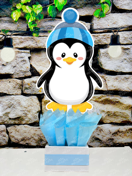 Penguin Birthday Theme | Winter Wonderland Centerpieces | Arctic Theme Party | Winter Penguin Snowmen Birthday Baby Shower Theme INDIVIDUAL