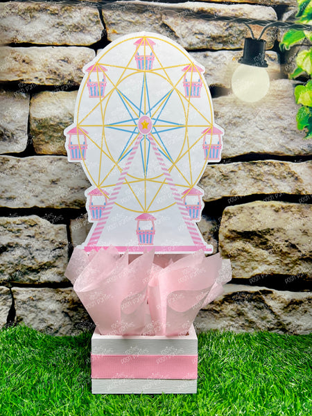 Pink Carnival Theme | Girl Circus Party | Pink Carnival Centerpiece | Girl Circus Carnival Decoration | Circus Party Centerpiece SET OF 4