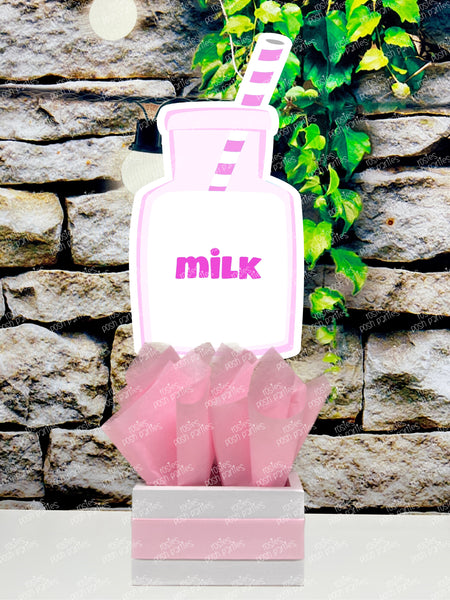 Cookies and Milk Theme | Cookies and Milk Birthday | Cookies and Milk Baby Shower | Its a girl | Cookies and Milk Party Decoration SET OF 4