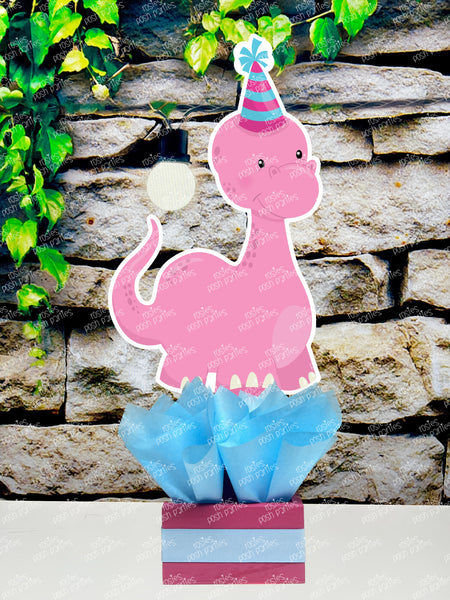 Pink Dinosaur Theme | Pink Dinosaur Baby Shower | Pink Dinosaur Birthday Centerpiece Decoration | Girl Dinosaur Party Decoration INDIVIDUAL