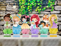 Princess Theme | Princess Birthday Party Decoration | Princess Centerpiece | Royal Princess Party | Centerpiece Decoration Theme SET OF 6