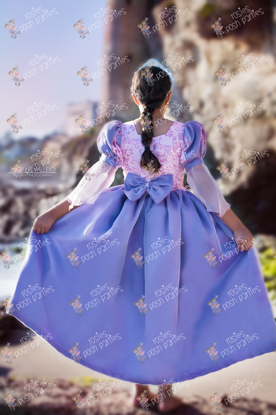 Princess Rapunzel Dress | Rapunzel Gown | Rapunzel Birthday Outfit | Rapunzel Halloween Costume