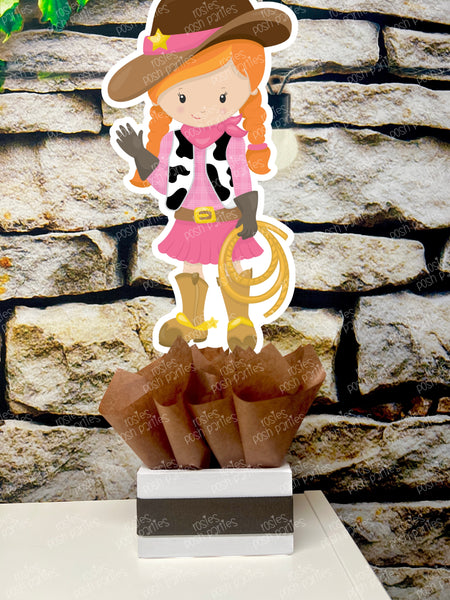 Cowgirl Theme | Cowgirl Birthday Party | Western Theme | Pink Western Cowgirl | Cowgirl Baby Shower | Western Theme Centerpiece SET OF 4