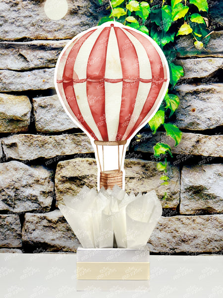 Red Hot Air Balloon Baby Shower Theme | Hot Air Balloon Birthday Centerpiece | Hot Air Balloon Party Decoration | Hot Air Balloon INDIVIDUAL