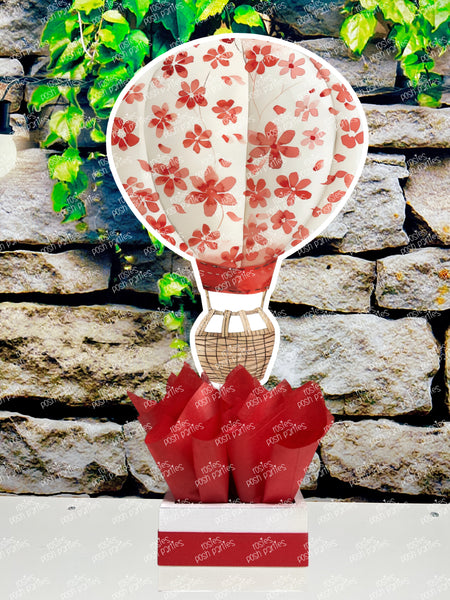 Red Hot Air Balloon Baby Shower Theme | Hot Air Balloon Birthday Centerpiece | Hot Air Balloon Party Decoration | Hot Air Balloon SET OF 4