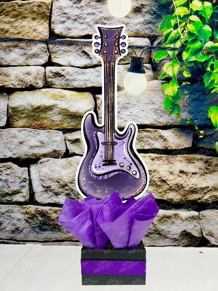 Rock Star Brown Birthday | Rock and Roll Theme Centerpiece | Rock Star Theme Party | Rock and Roll Theme Party Favors | Rock Star Theme INDIVIDUAL