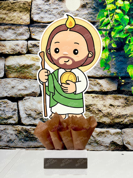San Judas Tadeo Baptism or Birthday Theme Party Decoration Centerpiece INDIVIDUAL