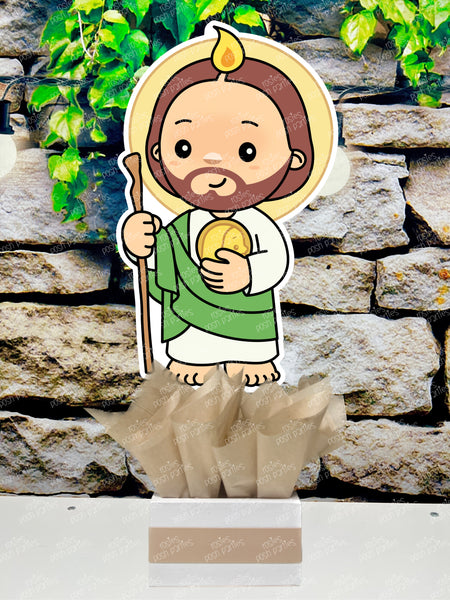 San Judas Tadeo Bautizo | Saint Jude Centerpiece Decoration | Saint Jude Theme | San Judas Tadeo Birthday | Saint Jude Party Decoration INDIVIDUAL