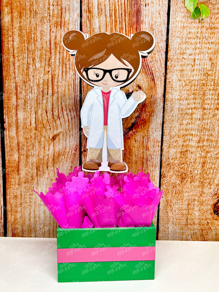 Science Birthday Theme Centerpiece Decoration | Science Party | Science Theme | DNA Party | Mad Scientist Party | Science Decor SET OF 6