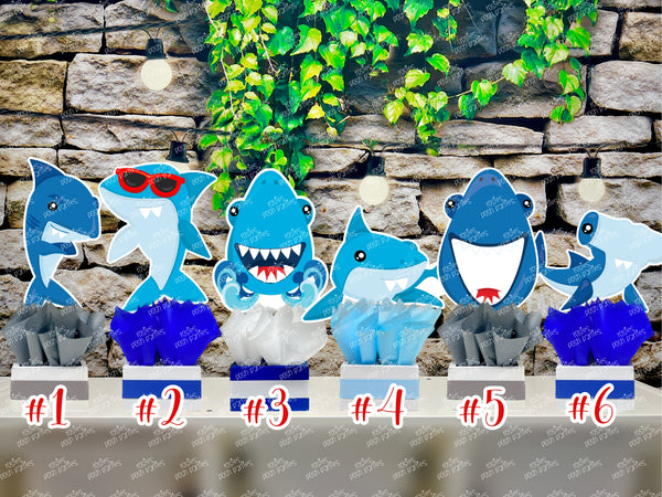 Shark Birthday Theme | Shark Birthday Party | Shark Theme | Ocean Party | Great White Shark | Shark Party Decoration Centerpiece INDIVIDUAL